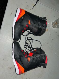 Nike Snowboard Boots Black Orange Red