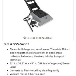 Commercial residential vacuum cleaner