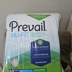 Prevail Nu-Fit Adult Diapers Size Large (Waist Size 45-58 Inches)