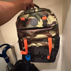 COOKIES PARKS UTILITY SATEEN BOMBER NYLON BACKPACK (OLIVE CAMO)
