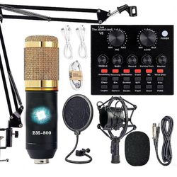 V8-BM800 Live Streaming Microphone Set (Opened, Like New)