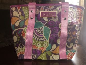 Vera Bradley small tote purple floral design