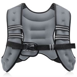 Weighted Vest for Women & Men with Reflective Stripe and Adjustable Buckle, Comfortable & Durable   8lbs