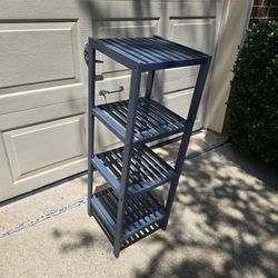 39h 13w 13d Wood Storage Shelves 4 Shelf Storage Rack