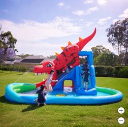 Dino water slide