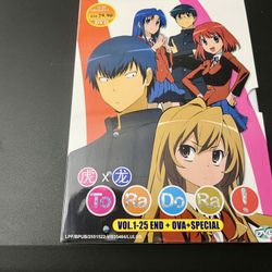 toradora 2 dvd vol 1-25
