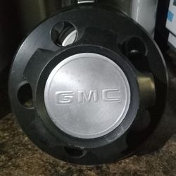 GMC Safari center caps.
