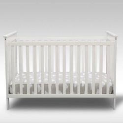 Delta Children Crib and Sealy Brand Two-stage Matress 