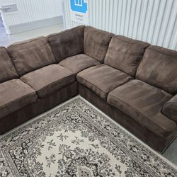 Brown Sectional Delivery Available 🚚
