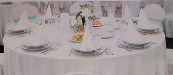 Wedding Round Tablecloths 10 Pcs