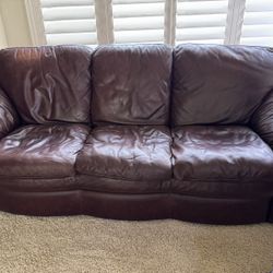 Real Leather Couch 