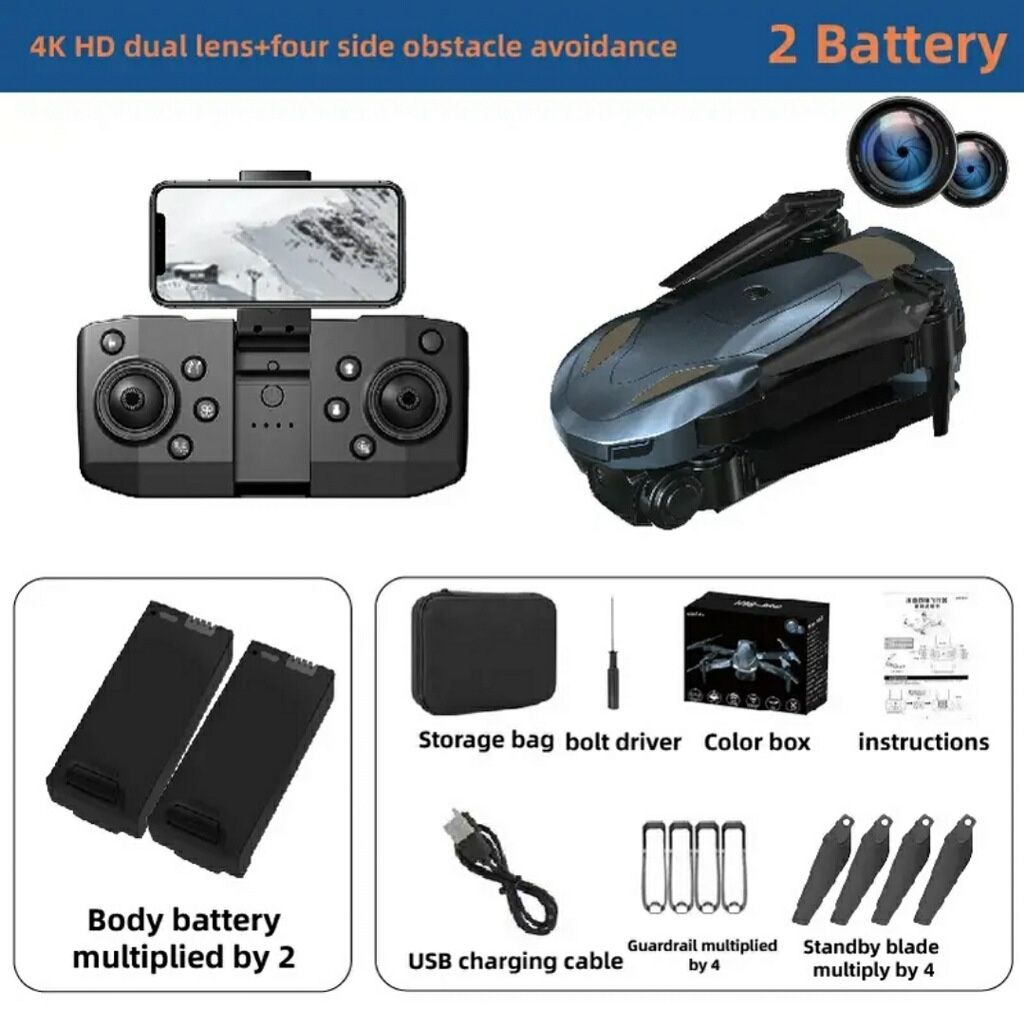H98 Drone 4k HD Quad Camera an obstacle avoidance