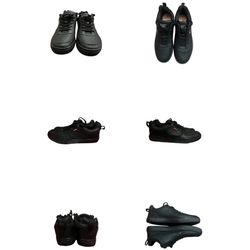 Levi’s Men’s Black Low-Top Sneakers Size 9 Casual Leather Shoes