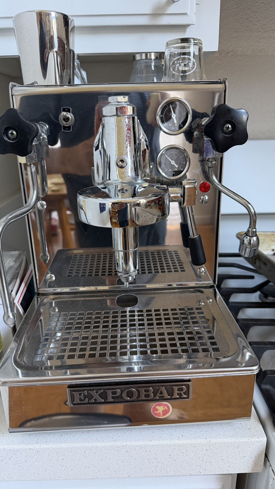 Expobar Office Lever & Rancilio Rocky grinder in perfect condition