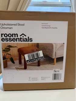 Room Essentials- Upholstered Stool Ottoman New in a box