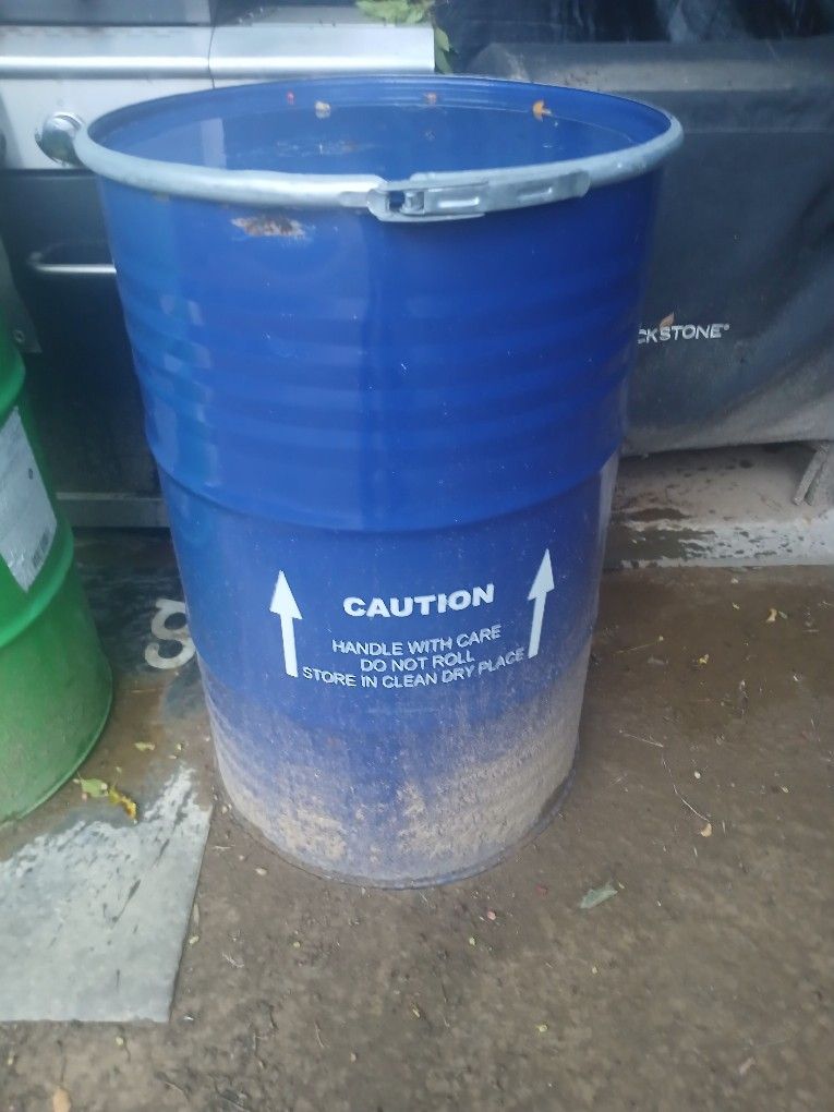 2 Metal Barrels
