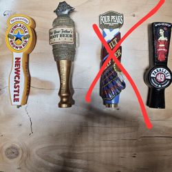 Tap handles , Beer flags.