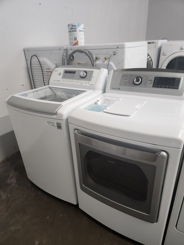 LG SET STEAM WASHER AND ELECTRIC DRYER