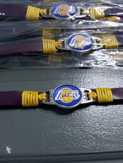 LAKERS Leather bracelets $5 dollars each