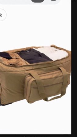 Mercury Tactical Gear Monsterâ„¢ Rolling Duffle Deployment Bag with Wheels, Large Wheeled Heavy Duty Duffle Bag for Men & Women, Travel Bag, Coyote Colo