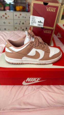 Nike dunk low white/rose gold