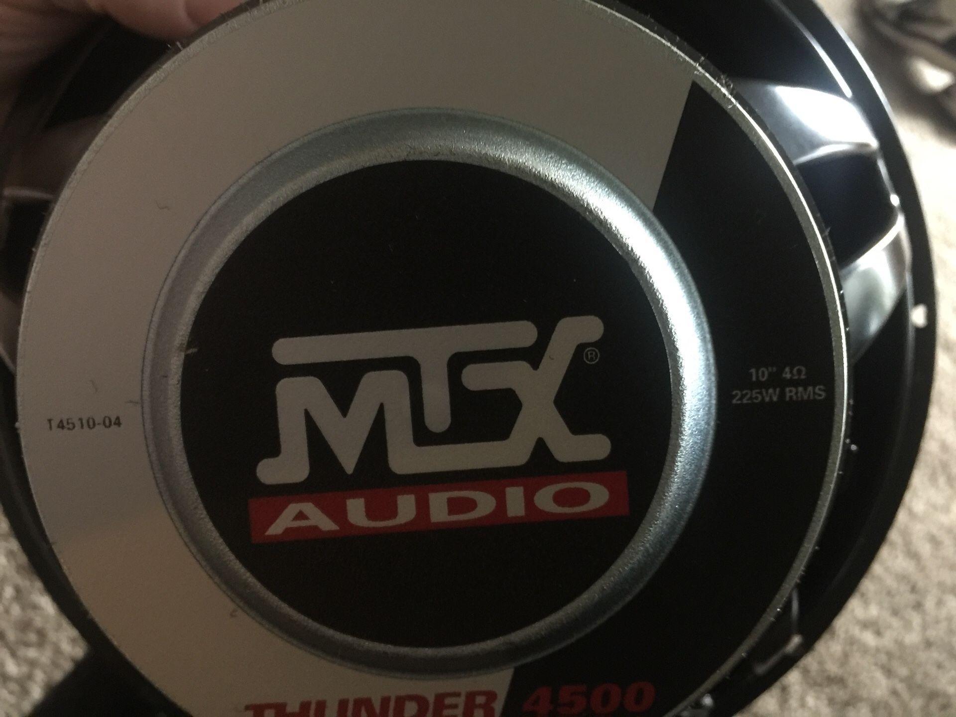 MTX Audio 10” Subwoofer Sub Thunder 4500 with Truck Box for Sale in