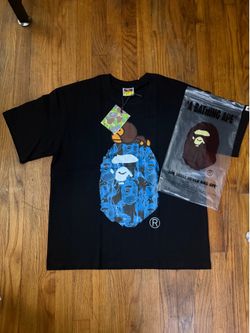 A Bathing Ape (BAPE) black T size L