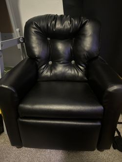 Child Size Reclining Leather Chair