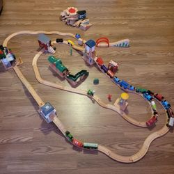 Thomas The Train Tracks and Trains Including RARE Working Sodor Clock Tower And Other Cool Pieces!
