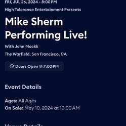 Mike Sherm SF Concert 07/26