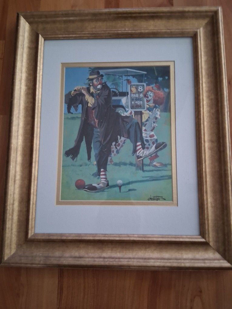 Clown Golf Picture