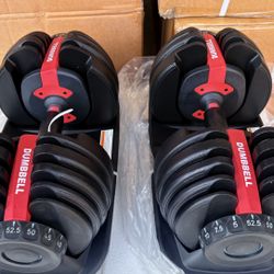Pair Adjustable Dumbbell Brand New In Solid Boxes Each Dumbbell (5 To 52 5 Lbs) $240