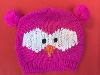 Adorable pink wool hat