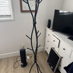 Black Metal Coat Rack