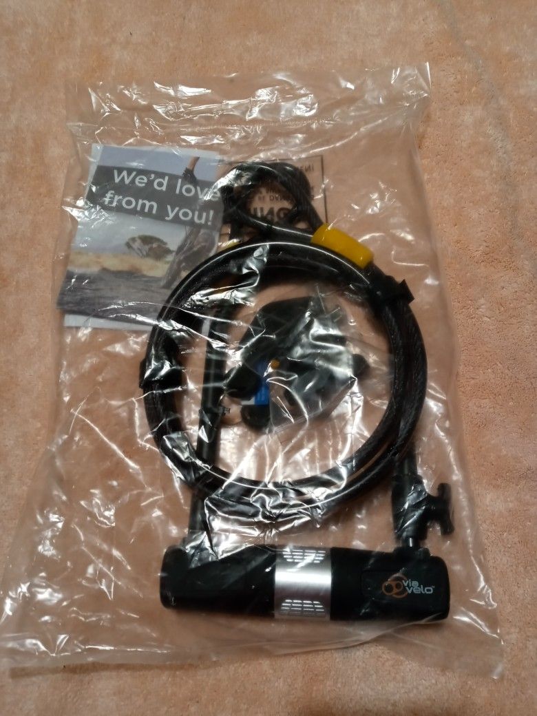 Bike U Lock with Cable - Via Velo