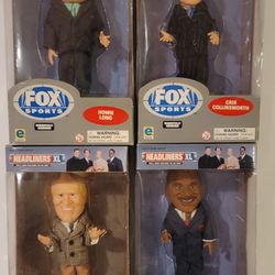 Headliners XL fox Sports Announcers Figurines Bobblehead