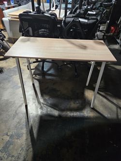 White desk 39 and 1/2x 19 x 30 tall $30