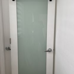 Interior Door, Frosted Glass – 28” x 80”