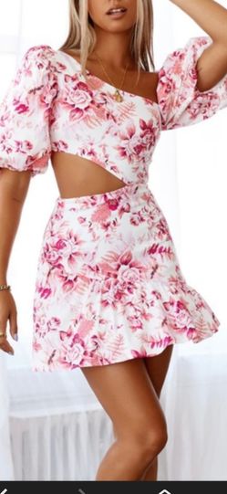 Cute Spring Rhapsody Dress. Sm, NEW/Tag