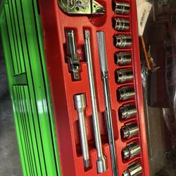 Snap On 15 pc 3/4" Drive 12-Point SAE Shallow General Service Socket Set