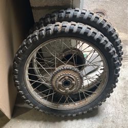 Used Dirt Bike Wheels And Tire 