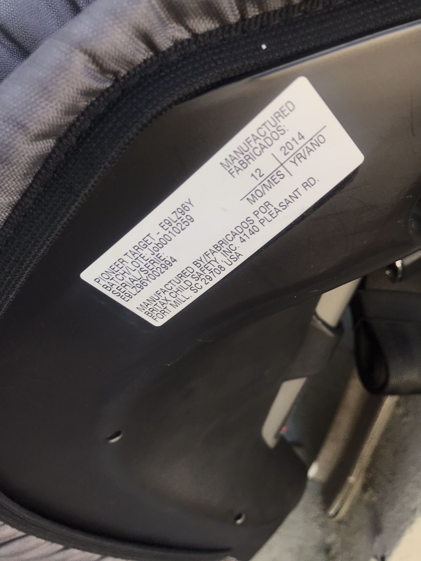 Britax car seat in good condition