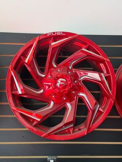 Fuel Off-Road Wheel Red Milled Finish
