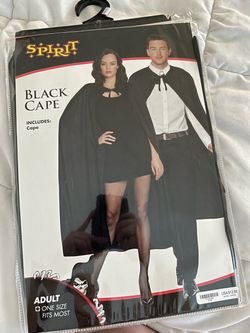 NEW Black Cape Halloween Costume