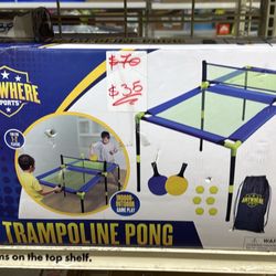 Anywhere Sports Portable Trampoline Ping Pong Table