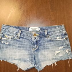 Abercrombie And Fitch Low-rise Denim Shorts Size 2