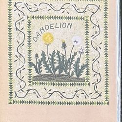 VINTAGE “DANDELION” APPLIQUÉ QUILT PATTERN 