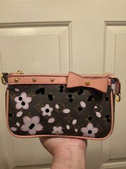 L Cherry Blossom Mini Pochette Bag