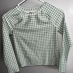 NEW | Ralph Lauren Rash Guard swim shirt plaid Check Green