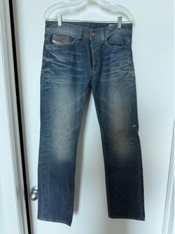 Diesel Viker Regular Straight Jeans W29 L30 – Wash 0880N – Distressed Faded – Used Twice